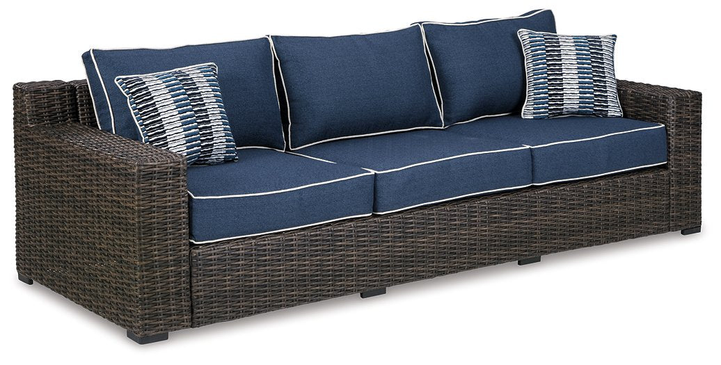 Grasson Lane Outdoor Sofa and Loveseat with Ottoman - World Furniture Gallery (Newark, CA)