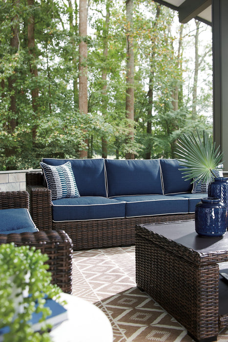 Grasson Lane Outdoor Sofa and Loveseat with Coffee Table - World Furniture Gallery (Newark, CA)