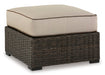 Coastline Bay Outdoor Ottoman with Cushion - World Furniture Gallery (Newark, CA)