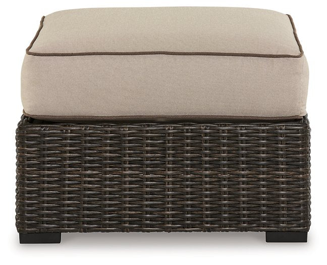 Coastline Bay Outdoor Ottoman with Cushion - World Furniture Gallery (Newark, CA)