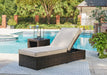 Coastline Bay Outdoor Chaise Lounge with Cushion - World Furniture Gallery (Newark, CA)