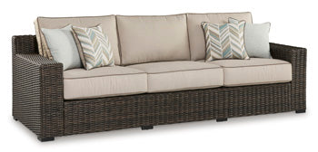 Coastline Bay Outdoor Sofa with Cushion - World Furniture Gallery (Newark, CA)