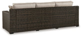 Coastline Bay Outdoor Sofa with Cushion - World Furniture Gallery (Newark, CA)