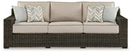 Coastline Bay Outdoor Sofa with Cushion - World Furniture Gallery (Newark, CA)