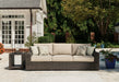 Coastline Bay Outdoor Sofa with Cushion - World Furniture Gallery (Newark, CA)