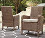 Beachcroft Outdoor Arm Chair with Cushion (Set of 2) - World Furniture Gallery (Newark, CA)