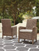 Beachcroft Outdoor Arm Chair with Cushion (Set of 2) - World Furniture Gallery (Newark, CA)