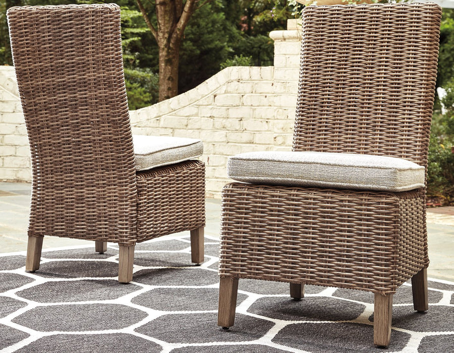 Beachcroft Outdoor Side Chair with Cushion (Set of 2) - World Furniture Gallery (Newark, CA)