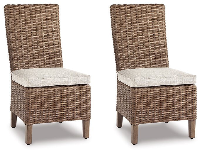 Beachcroft Outdoor Side Chair with Cushion (Set of 2) - World Furniture Gallery (Newark, CA)