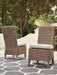 Beachcroft Outdoor Side Chair with Cushion (Set of 2) - World Furniture Gallery (Newark, CA)