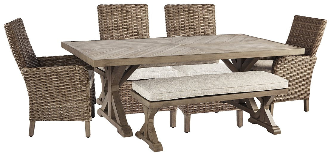 Beachcroft Outdoor Dining Set - World Furniture Gallery (Newark, CA)