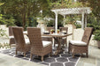 Beachcroft Outdoor Dining Set - World Furniture Gallery (Newark, CA)