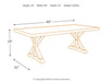 Beachcroft Dining Table with Umbrella Option - World Furniture Gallery (Newark, CA)