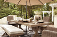 Beachcroft Dining Table with Umbrella Option - World Furniture Gallery (Newark, CA)