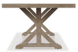 Beachcroft Dining Table with Umbrella Option - World Furniture Gallery (Newark, CA)