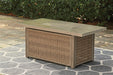 Beachcroft Beachcroft Fire Pit Table with Four Nuvella Swivel Lounge Chairs - World Furniture Gallery (Newark, CA)