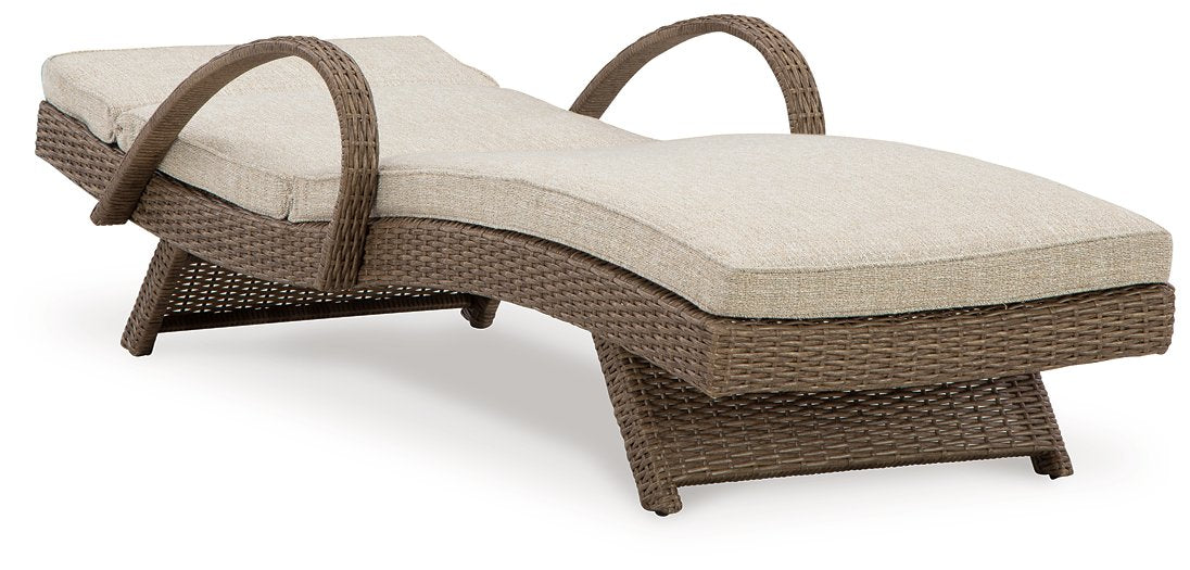 Beachcroft Outdoor Chaise Lounge with Cushion - World Furniture Gallery (Newark, CA)