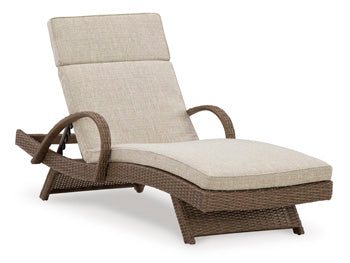 Beachcroft Outdoor Chaise Lounge with Cushion - World Furniture Gallery (Newark, CA)