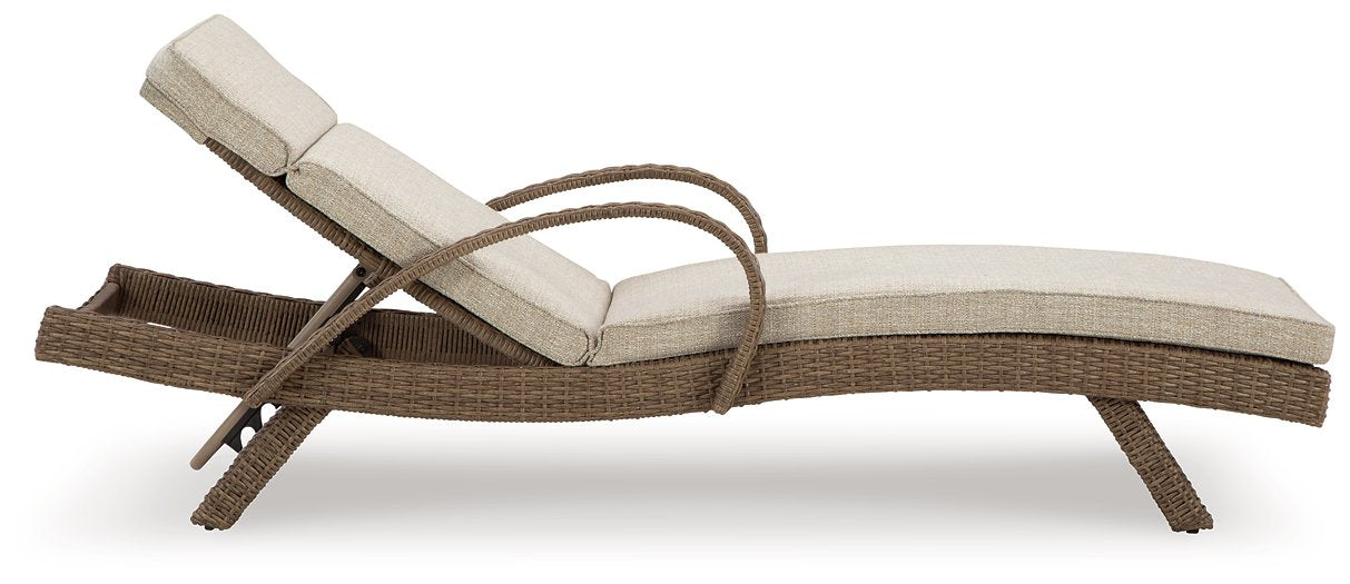 Beachcroft Outdoor Chaise Lounge with Cushion - World Furniture Gallery (Newark, CA)