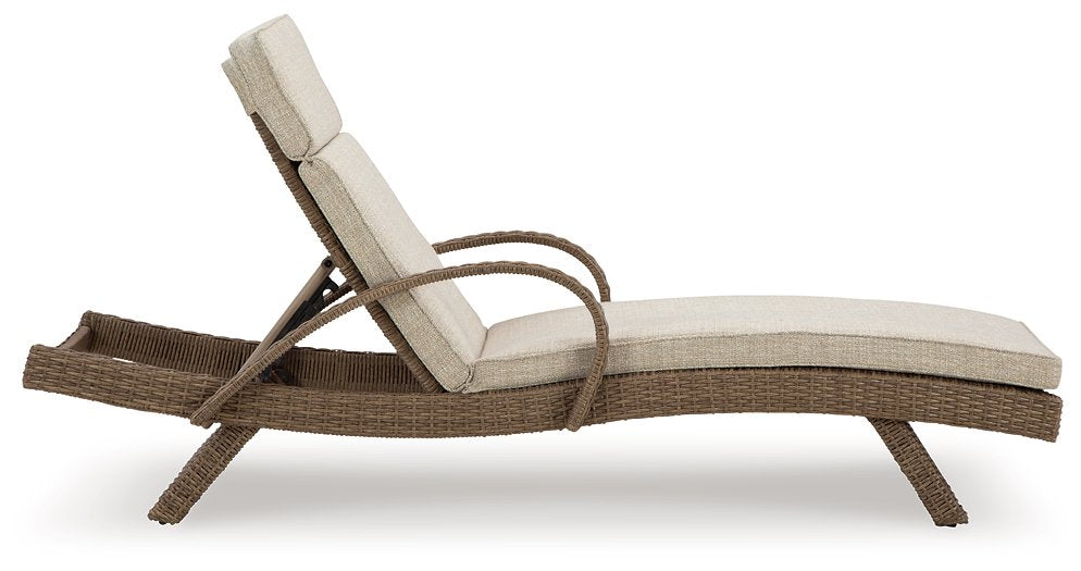 Beachcroft Outdoor Chaise Lounge with Cushion - World Furniture Gallery (Newark, CA)