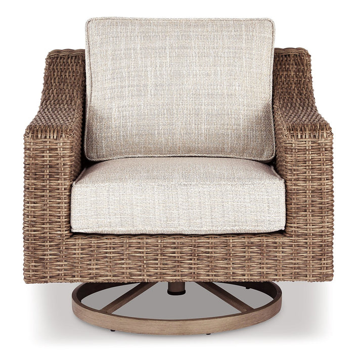 Beachcroft Swivel Lounge Chair - World Furniture Gallery (Newark, CA)