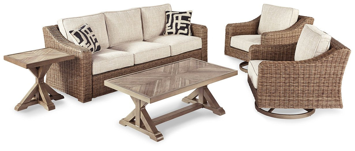 Beachcroft Outdoor Seating Set - World Furniture Gallery (Newark, CA)