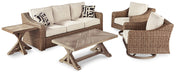 Beachcroft Outdoor Conversation Set - World Furniture Gallery (Newark, CA)