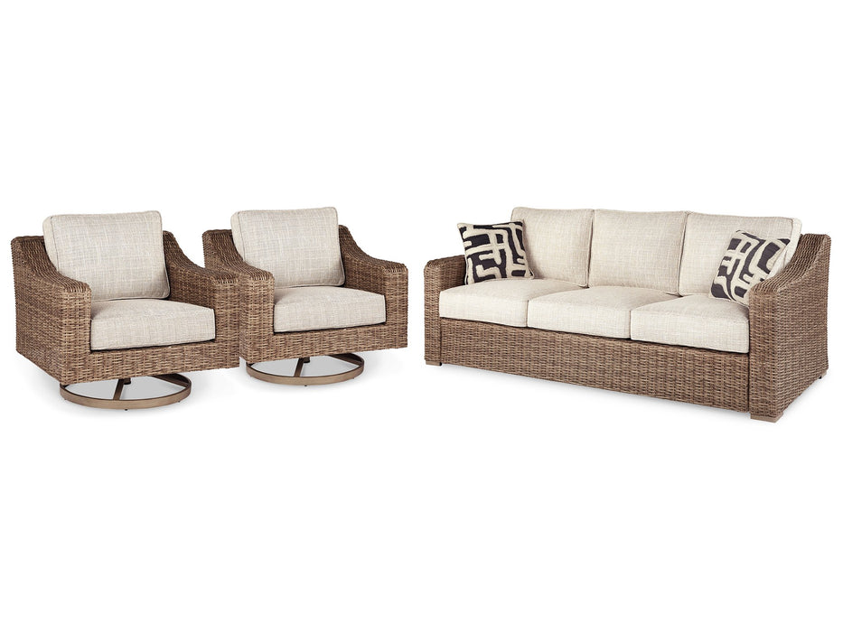 Beachcroft Outdoor Seating Set - World Furniture Gallery (Newark, CA)