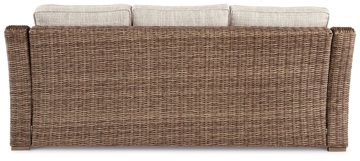 Beachcroft Outdoor Sofa with Cushion - World Furniture Gallery (Newark, CA)