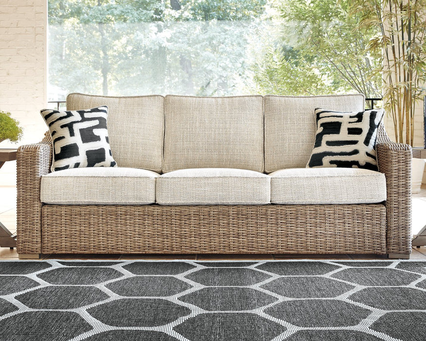 Beachcroft Beachcroft Nuvella Sofa with Coffee and End Table - World Furniture Gallery (Newark, CA)