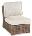 Beachcroft Outdoor Armless Chair with Cushion - World Furniture Gallery (Newark, CA)