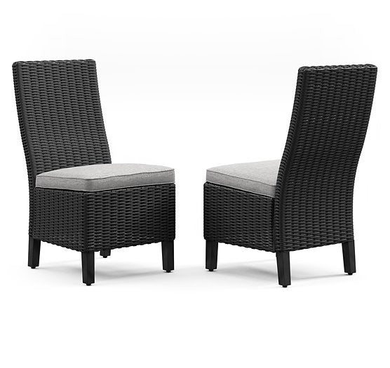 Beachcroft Outdoor Side Chair with Cushion (Set of 2) - World Furniture Gallery (Newark, CA)