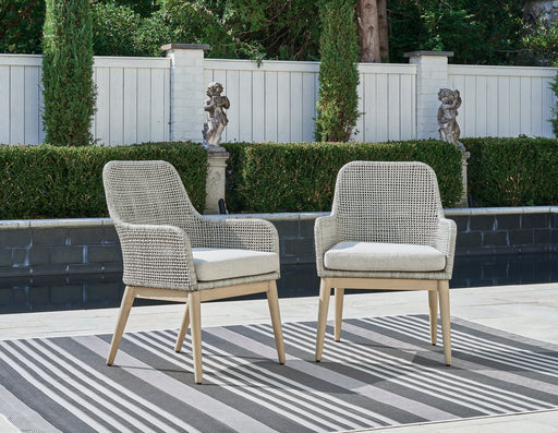 Seton Creek Outdoor Dining Arm Chair (Set of 2) - World Furniture Gallery (Newark, CA)