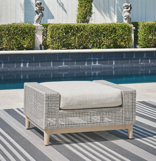 Seton Creek Outdoor Ottoman with Cushion - World Furniture Gallery (Newark, CA)