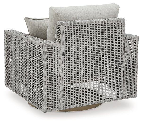 Seton Creek Outdoor Swivel Lounge with Cushion - World Furniture Gallery (Newark, CA)