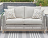 Seton Creek Outdoor Loveseat with Cushion - World Furniture Gallery (Newark, CA)