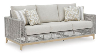 Seton Creek Outdoor Sofa with Cushion - World Furniture Gallery (Newark, CA)