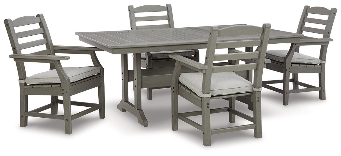 Visola Outdoor Dining Table with 4 Chairs - World Furniture Gallery (Newark, CA)