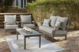 Visola Outdoor Loveseat Conversation Set - World Furniture Gallery (Newark, CA)