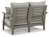 Visola Outdoor Loveseat with Cushion - World Furniture Gallery (Newark, CA)