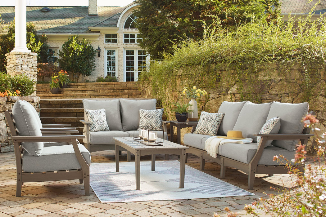 Visola Outdoor Sofa and Loveseat Set - World Furniture Gallery (Newark, CA)