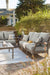 Visola Outdoor Sofa and Loveseat with Coffee Table - World Furniture Gallery (Newark, CA)