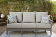 Visola Outdoor Sofa with Cushion - World Furniture Gallery (Newark, CA)