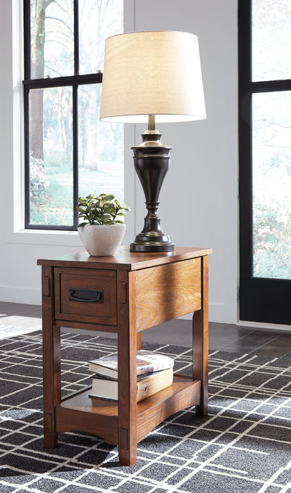 Breegin Chairside End Table - World Furniture Gallery (Newark, CA)