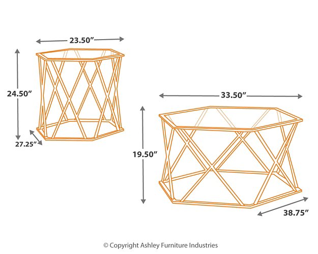 Madanere Table (Set of 3) - World Furniture Gallery (Newark, CA)