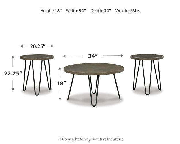 Hadasky Table (Set of 3) - World Furniture Gallery (Newark, CA)