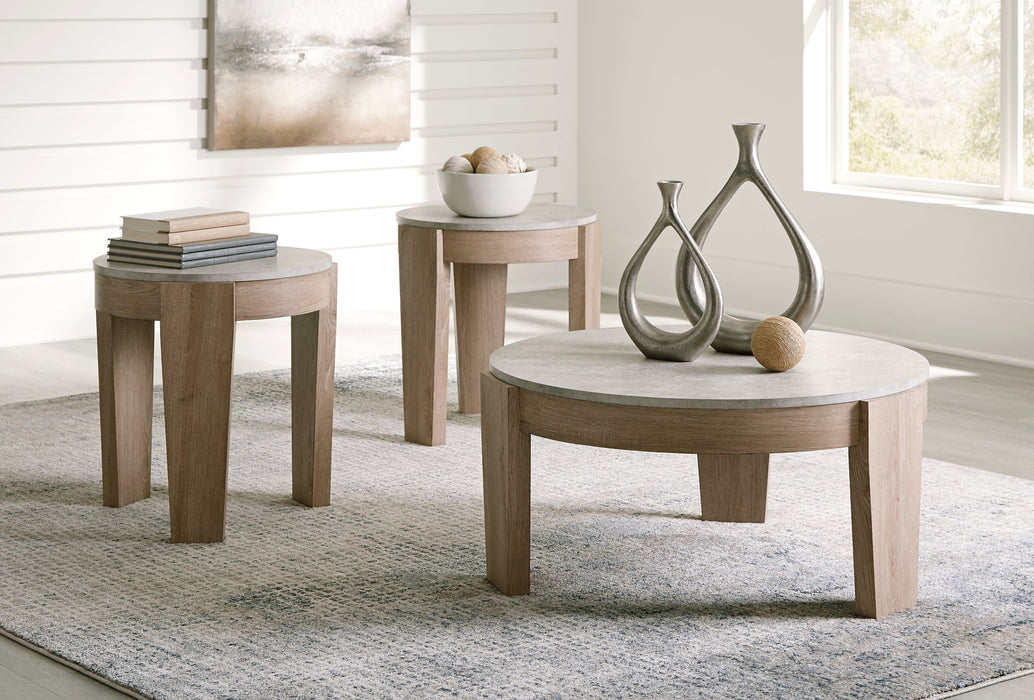 Guystone Table (Set of 3) - World Furniture Gallery (Newark, CA)