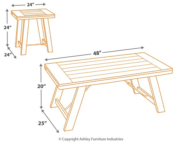 Noorbrook Table (Set of 3) - World Furniture Gallery (Newark, CA)