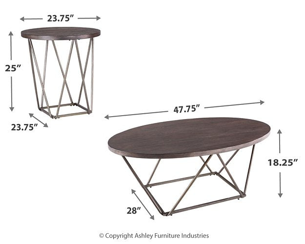 Neimhurst Table (Set of 3) - World Furniture Gallery (Newark, CA)