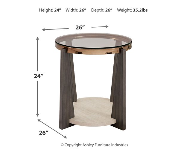 Frazwa End Table - World Furniture Gallery (Newark, CA)